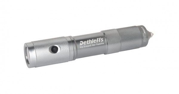 Pocket Torch with integrated Emergency Hammer and seatbelt cutter