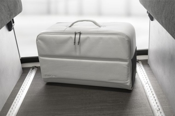 Fabric overhead locker bag